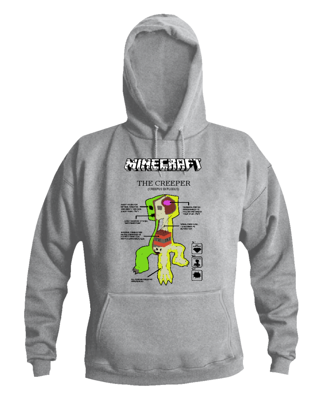 Minecraft džemperis creeper body